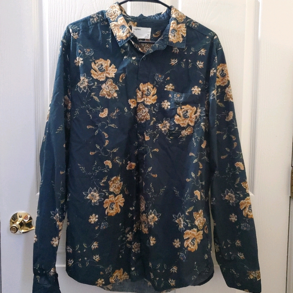 Floral Print Button Up